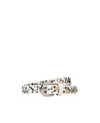 Alessandra Rich Rivet Design Belt In Multi