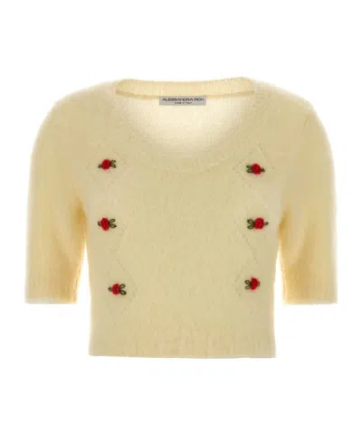 ALESSANDRA RICH ALESSANDRA RICH CARDED KNITTED JUMPER
