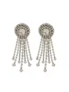 Alessandra Rich Round Clip-on Earrings In Metallic