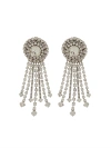 Alessandra Rich Round Clip-on Earrings In Metallic