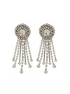 Alessandra Rich Round Clip-on Earrings In Metallic
