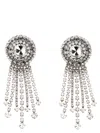 Alessandra Rich Crystal Round Dangling Earrings