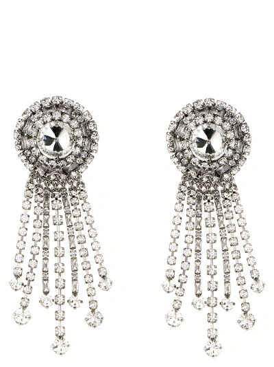 Alessandra Rich Round Earrings In Silver
