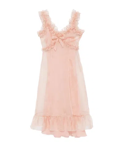 ALESSANDRA RICH ALESSANDRA RICH ORGANZA SLIP DRESS