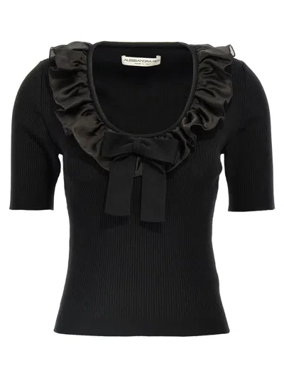 ALESSANDRA RICH ALESSANDRA RICH RUFFLE T-SHIRT