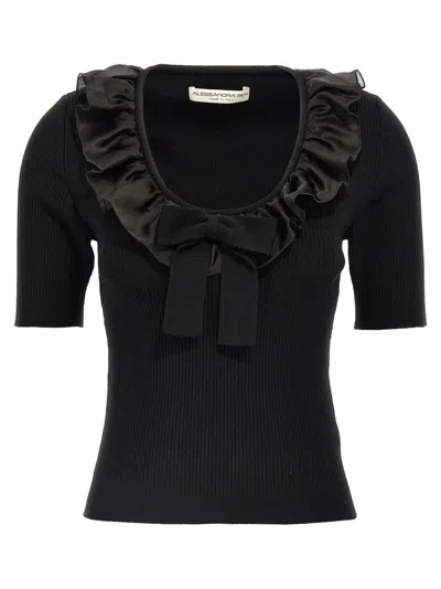 ALESSANDRA RICH RUFFLE T-SHIRT