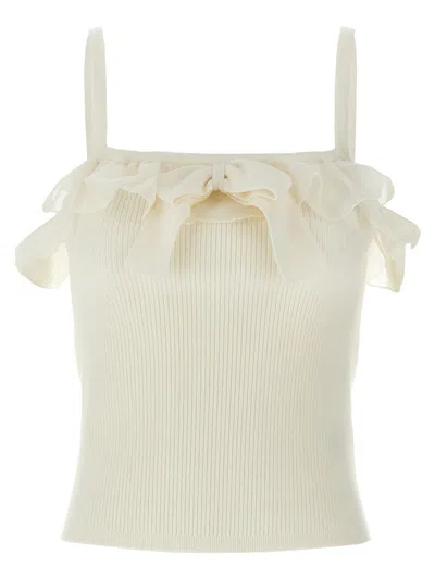 ALESSANDRA RICH ALESSANDRA RICH RUFFLE TOP