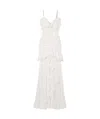 Alessandra Rich Ruffled Dress Dress In White
