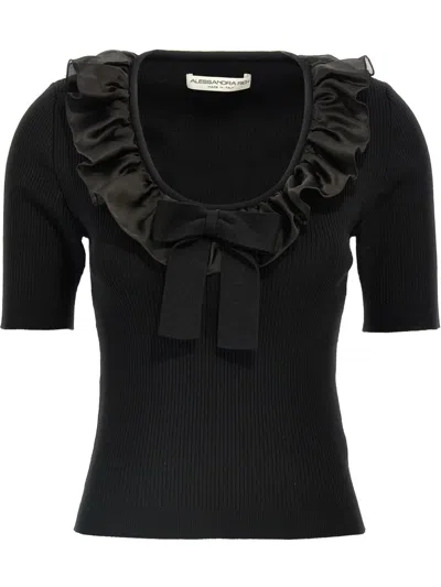 ALESSANDRA RICH RUFFLED T-SHIRT