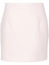 Alessandra Rich Checked Tweed Mini Skirt With Sequin Embellishment