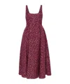 Alessandra Rich Sequin-embellished Tweed Mini Dress In Red