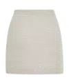 Alessandra Rich Sequined Tweed Mini Skirt