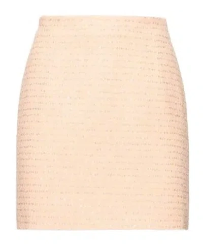 Alessandra Rich Sequined Mini Skirt In Brown
