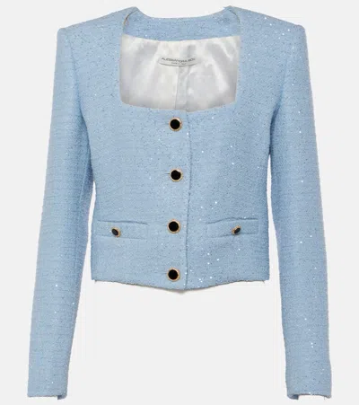 ALESSANDRA RICH SEQUINED TWEED JACKET