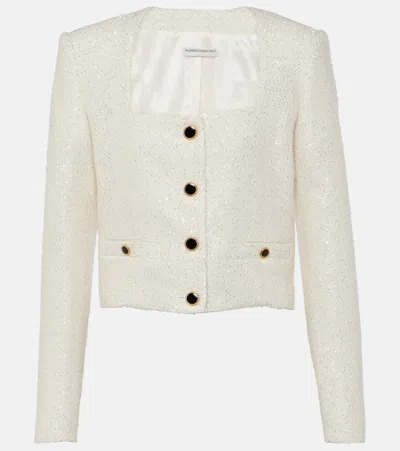 ALESSANDRA RICH SEQUINED TWEED JACKET