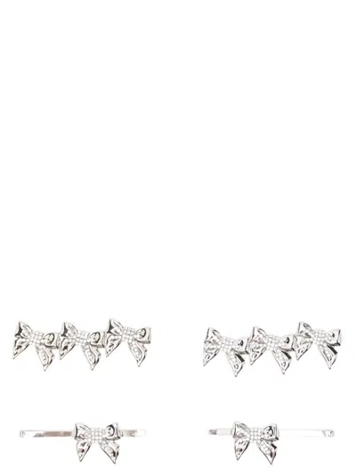 ALESSANDRA RICH ALESSANDRA RICH SET OF FOUR BOW PINS