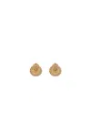 Alessandra Rich Shell Earrings With Crystals