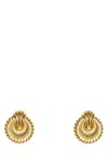 Alessandra Rich Metal Earrings With Embellished Texture And Textured Finish