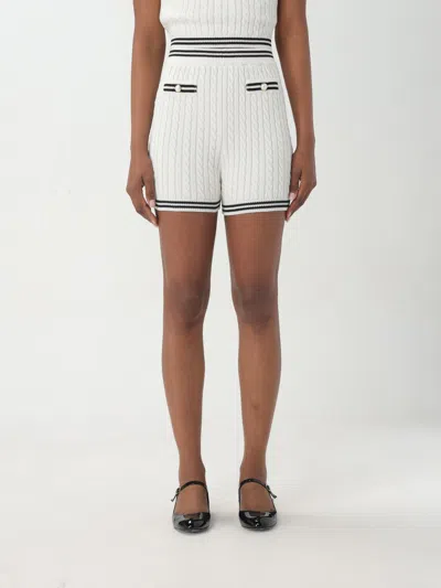 Alessandra Rich Short  Woman Color White