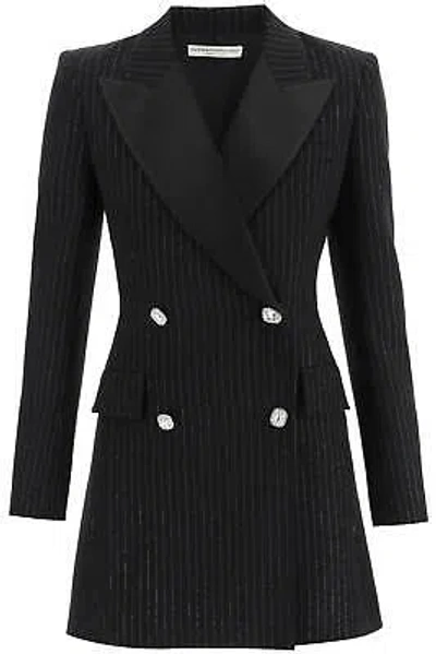 Pre-owned Alessandra Rich Short Blazer Dress 40 It In Black
