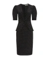 Alessandra Rich Short Sleeve Dress In Black