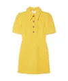 Alessandra Rich Short Sleeve Dress In Yellow