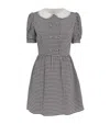 Alessandra Rich Silk Checked Mini Dress