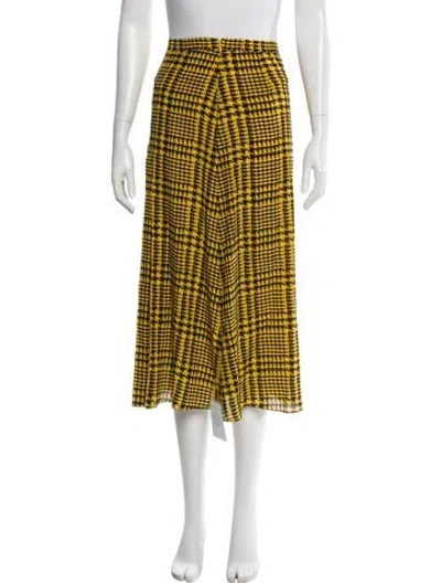 Pre-owned Alessandra Rich Silk Midi Length Skirt W/ Tags In Multi