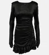 Alessandra Rich Silk Minidress In Black