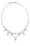 Alessandra Rich Crystal-embellished Choker Necklace In Metallic
