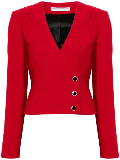 ALESSANDRA RICH SINGLE-BREASTED BLAZER