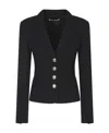 Alessandra Rich Coatblack In Black