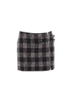 Alessandra Rich Check-pattern Miniskirt