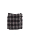 Alessandra Rich Check-pattern Miniskirt