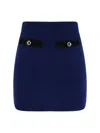 Alessandra Rich Mini Skirt In Blue
