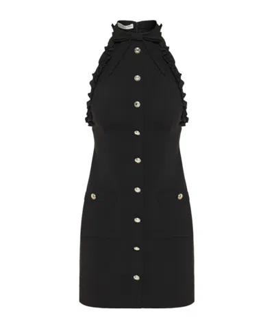 ALESSANDRA RICH ALESSANDRA RICH BOW DETAILED MINI DRESS