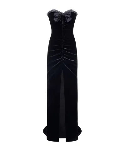 Alessandra Rich Sleeveless Dress In Black