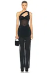 Alessandra Rich Sleeveless Gown In Black