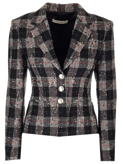Alessandra Rich Slim Fit Blazer In Black