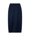 Alessandra Rich Slit Skirt In Blue