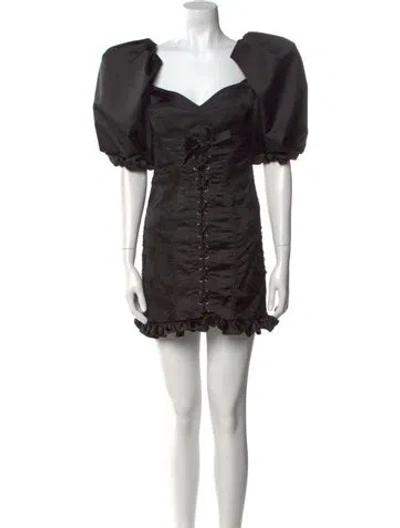 Pre-owned Alessandra Rich Square Neckline Mini Dress
