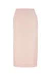 Alessandra Rich Squin Embellished Tweed Midi Skirt In Pink