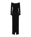 Alessandra Rich Velvet Off-the-shoulder Gown