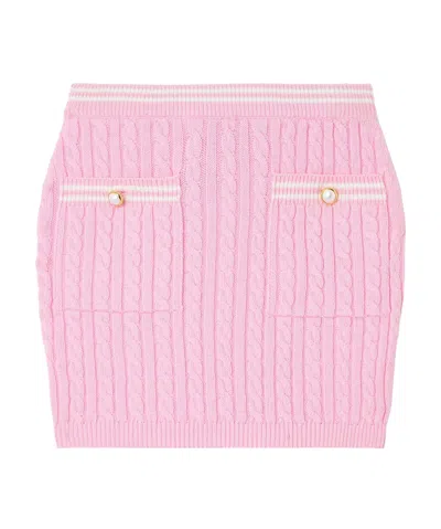 Alessandra Rich Striped Skirt In Pink