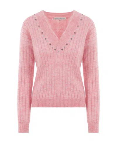 ALESSANDRA RICH ALESSANDRA RICH EMBELLISHED KNITTED JUMPER