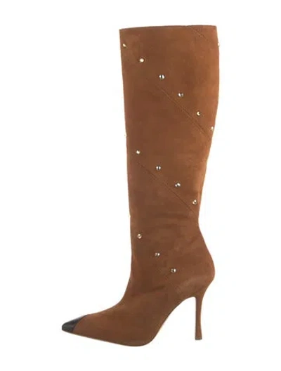 Pre-owned Alessandra Rich Suede Boots In Brown