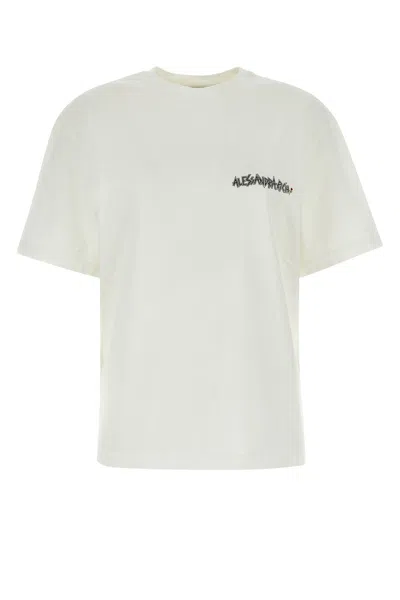 ALESSANDRA RICH ALESSANDRA RICH WHITE COTTON OVERSIZE T-SHIRT