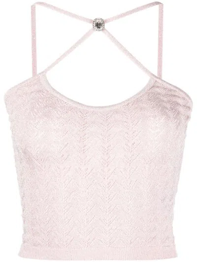 Alessandra Rich T-shirts & Tops In Pink