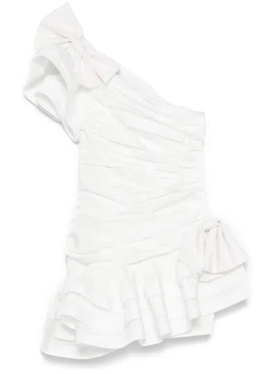 ALESSANDRA RICH TAFETTA MINI DRESS