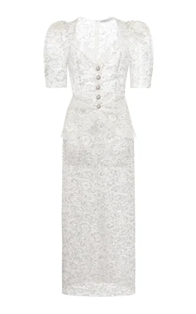 Alessandra Rich Lurex Lace Dress For In Mixed Colours